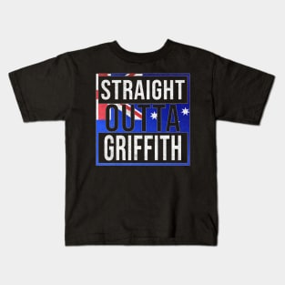 Straight Outta Griffith - Gift for Australian From Griffith in New South Wales Australia Kids T-Shirt